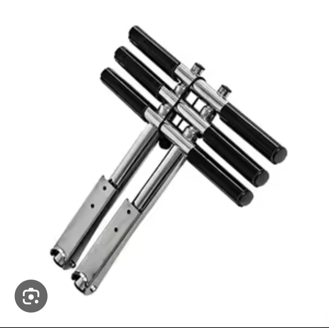 Escalera telescópica para barco de acero inoxidable – 3 peldaños