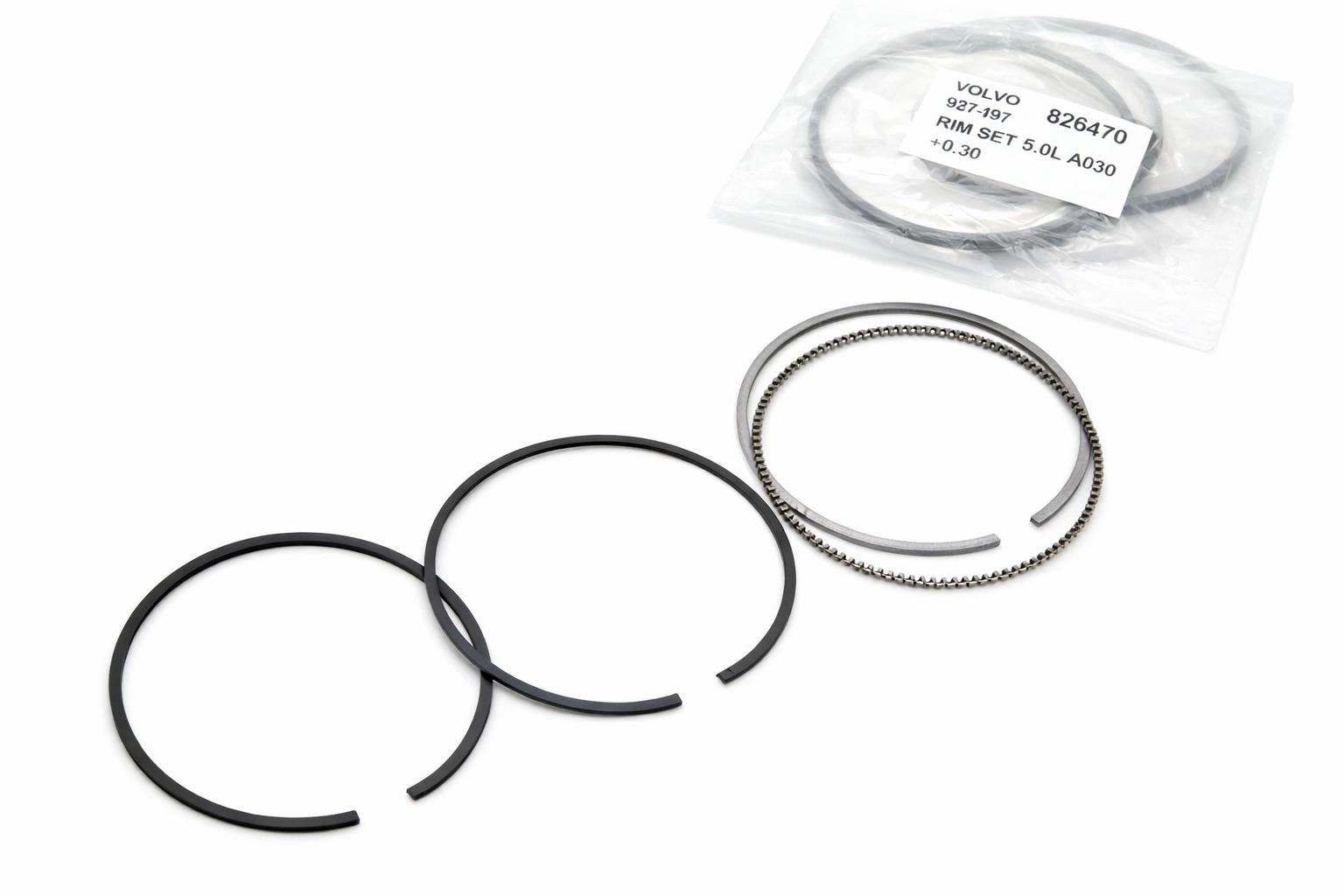 Juego de segmentos (Rim Set) 5.0L sobremedida 0.30 – Volvo Penta 826470